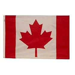 Valley Forge Nylon Canada National Flag, measures 3-Foot by 5-Foot