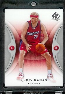 2006 07 SP Authentic Chris Kaman Los Angeles Clippers Basketball Card #36 - Mint Condition - In Protective Display Case !!