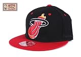 Miami Heat Mitchell & Ness NBA 2 Tone XL Logo Fitted Hat