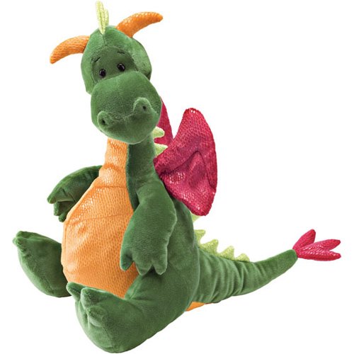 Childrens Toyshop  Toys : Gund Scales 'n Tails 12" Fafner Dragon Plush (#020198)