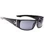 Spy Cooper XL Sunglasses - Spy Optic Steady Series Polarized Sports Wear Eyewear w/ Free B&F Heart Sticker Bundle - Shiny Black/Grey / One Size Fits All