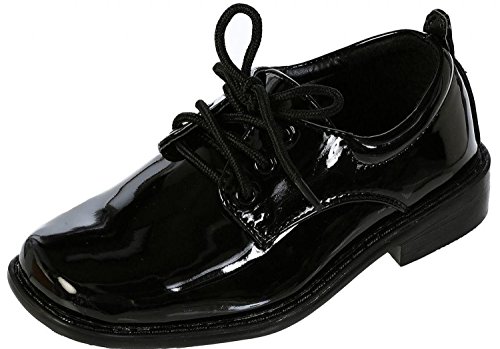Tip Top, Black Patent Dress Oxford Shoes ~ 11M US (4-5yr)