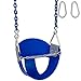 Swing Set Stuff Highback Half Bucket (Blue) with 5.5 Ft. Coated Chain and SSS Logo Sticker