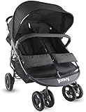 JOOVY Scooter X2 Double Stroller, Black