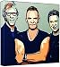 The Police Sting - Pop Art Print (Comic Effect) 30 x 30 x 2 cm Medium Square Deep Box Canvas