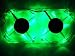 XBOX 360 GREEN LED LIGHT WHISPER FAN 58% LESS HOT AIR!!