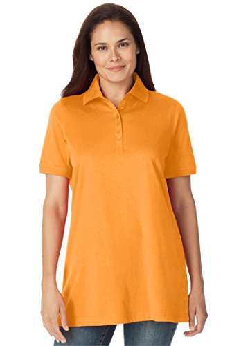 Women's Plus Size Top, Perfect Polo Short-Sleeve T-Shirt