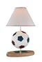 Lite Source IK-6021 Soccer Ball Kids Table Lamp, Soccer Ball with Pleated Fabric Shade