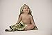 SwaddleDesigns Cotton Terry Velour Baby Hooded Towel, Brown Mod Circles on Lime