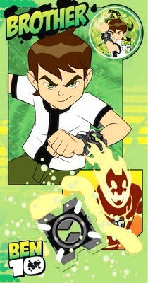 Ben 10 - Brother Birthday Card with Badge 5 x 9"