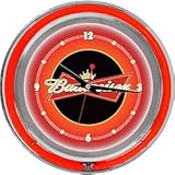 IMAGE OF New Budweiser 14 Inch Double Ring Neon Wall Clock