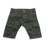 Gold Rush Outfitters - Boys Twill Cargo Short, Dark Olive