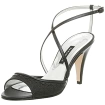 Caparros Women's Warren Strappy Sandal,Black Glitter,8 M