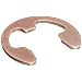 E-Style External Retaining Ring, Tapered Section, Radial Assembly, Alloy 25 Copper, Plain Finish, 1/4" Shaft Diameter, 0.025" Thick, Made in US (Pack of 10)