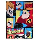 Disney Incredibles Royal Plush Throw Blanket Twin size: 60