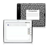 Composition Notebook Design Protective Decal Skin Sticker for Le Pan TC 970 9.7 inch Multi-Touch Tablet