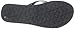 cobian Women's Cartier Skinny Bounce Flip Flop, Black, 8 M US