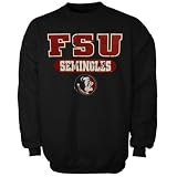 NCAA Florida State Seminoles (FSU) Youth Black Crew Fleece Sweatshirt