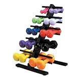 Vinyl Coated Dumbbell 20 Piece Set with Rack - 2 Ea. 1, 2, 3, 4, 5, 6, 7, 8, 9, 10, Item- 10-0566