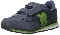 Saucony Jazz Hook and Loop Sneaker (Toddler/Little Kid),Navy/Green,4 M US Toddler

