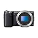 Sony NEX-5NB Systemkamera (16,1 Megapixel, 5,6-fach opt. Zoom, 7,5 cm (3 Zoll) Display, Live View) Geh�use, schwarz