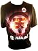 Tokio Hotel Mens T-Shirt - Lighted Circle V Logo on Black (Extra Large)
