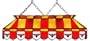 Imperial Atlanta Hawks Licensed 40-Inch Rectangular Stained Glass Billiard Table Light