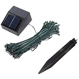 100 LED Solar Power String Light for Christmas Party Celeration Occassions (Waterproof, White, 55 Feet)