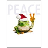 Avanti Christmas Cards, Festive Frog, 10 Count