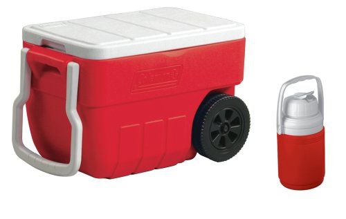 Childrens Toyshop  Sporting Goods : Coleman Wheeled 34-Quart Cooler Combo