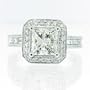 3.71ct Princess Cut Diamond Engagement Anniversary Ring