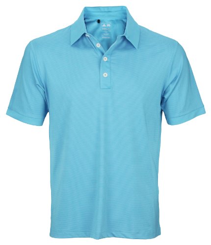 Adidas Taylormade Mens Athletic Polo Shirt (Large, Waterfall Blue)