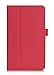 Samsung Galaxy Tab E 8.0 Case, FYY[Super Functional Series]Premium PU Leather Case Stand Cover with Card Slots, Note Holder, Elastic Strap for Samsung Galaxy Tab E 8.0 4G LTE SM-T377 Tablet Red
