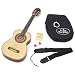 1/4 Kindergitarre f�r 4 - 7 Jahre Akustik Klassik Gitarre Natur mit Zubeh�rset: gepolsterte Gitarrentasche, Gurt, Satz Saiten, Stimmpfeife und 2 Plektren