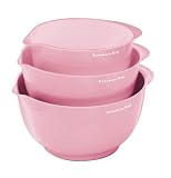 KitchenAid Pro Set of 3 Mixing Bowls, Pink
