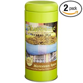 Chartreuse Loose Leaf Tea Moroccan Spice, 3.53-Ounce Tins (Pack of 2) by Chartreuse Organic Tea