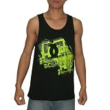 DC Mens Crew Neck Surf & Skate Sleeveless Shirt / Vest - Black