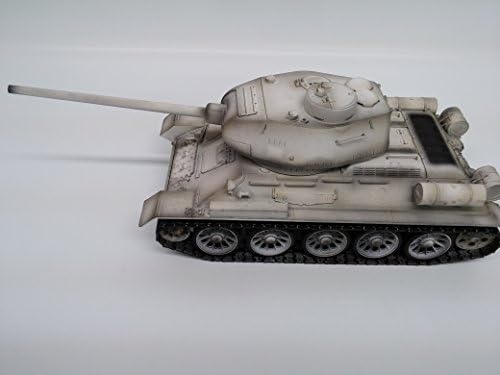 1/16 SCALE 2.4 Ghz RUSSIAN T34/85 WITH SMOKE AND SOUND, INFRARED VERSION *** WINTER WHITE CAMO ***