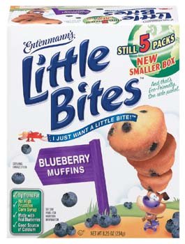 Entenmann's Little Bites 5 ct Blueberry Muffins 8.25 oz (Pack of 6)