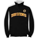 NHL Men's Boston Bruins Big & Tall Full Zip Track Jacket (Black, XXX-Large)