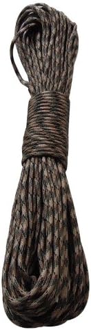 GraceAngie(TM) Light Blackish Green Camo New Paracord 550 Paracord Parachute Cord Lanyard Rope Mil Spec Type III 7 Strand 100 FT PS033