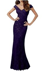 Plus Size V-neck Charmeuse Lace   Ball Gown Evening Dress/Prom Dress/Party Dress 