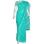 Saris in Cotton with Chikan Embroidery Turquoise G&hellip ShalinCraft
