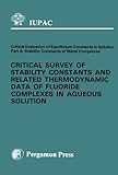 Critical evaluation of equilibrium constants in solution