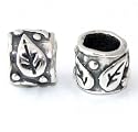sterling silver handmade beads,slide-on slide -off silver bead, inside hole diameter is 5mm so it will fit on any high street branded silver bracelet chains