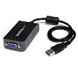 StarTech USB VGA Multi Monitor External Video Adapter for Video Card USB2VGAE2