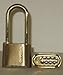 2 Inch Brass Combination Padlock 2.5 Inch Shackle