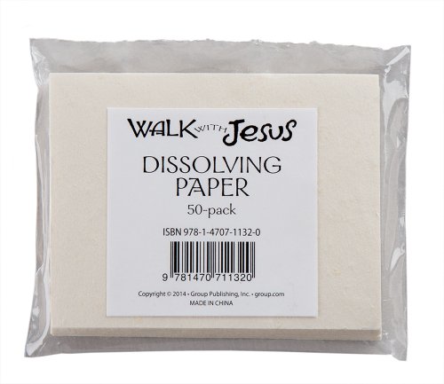 Walk with Jesus Dissolving Paper (50-Pack)