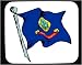 Decorated Mouse Pad with Idaho, state, flag