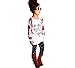 PHOTNO 1Set Toddler Baby Girl Long Sleeve Print T-shirt Tops+Pants Outfits Clothes (2-6Y)